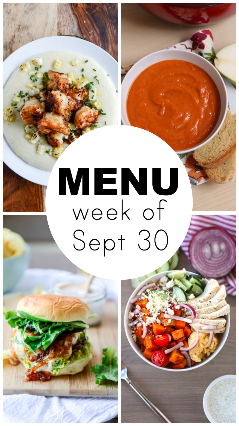 weekly menu