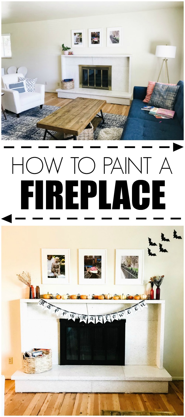 how to paint a fireplace