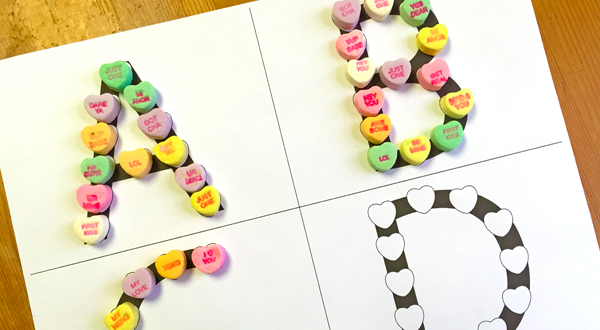 conversation heart pre-k printable