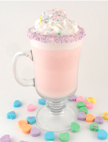 conversation heart hot cocoa