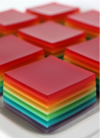 rainbow jello