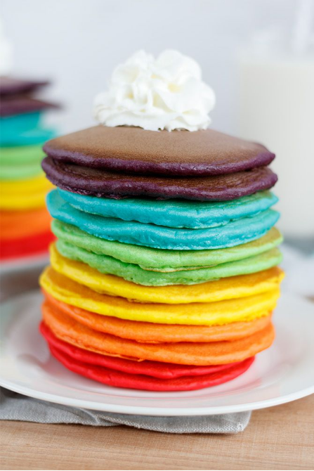 rainbow pancakes