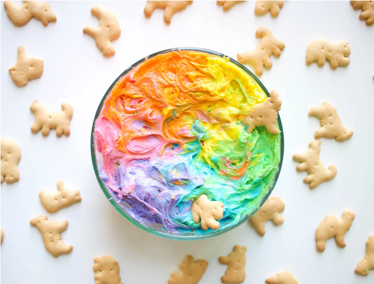 rainbow funfetti dip