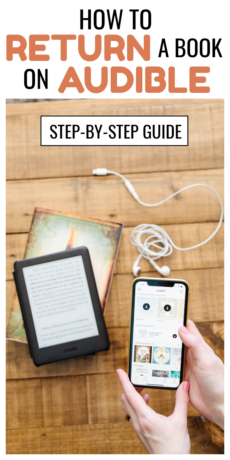 how to return a book on audible