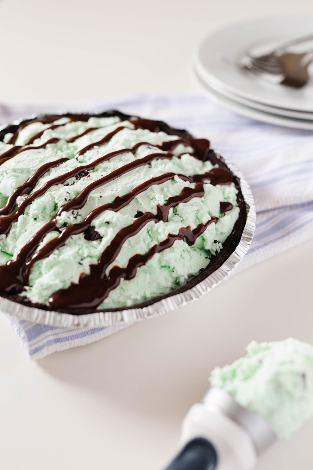 mint chocolate chip pie