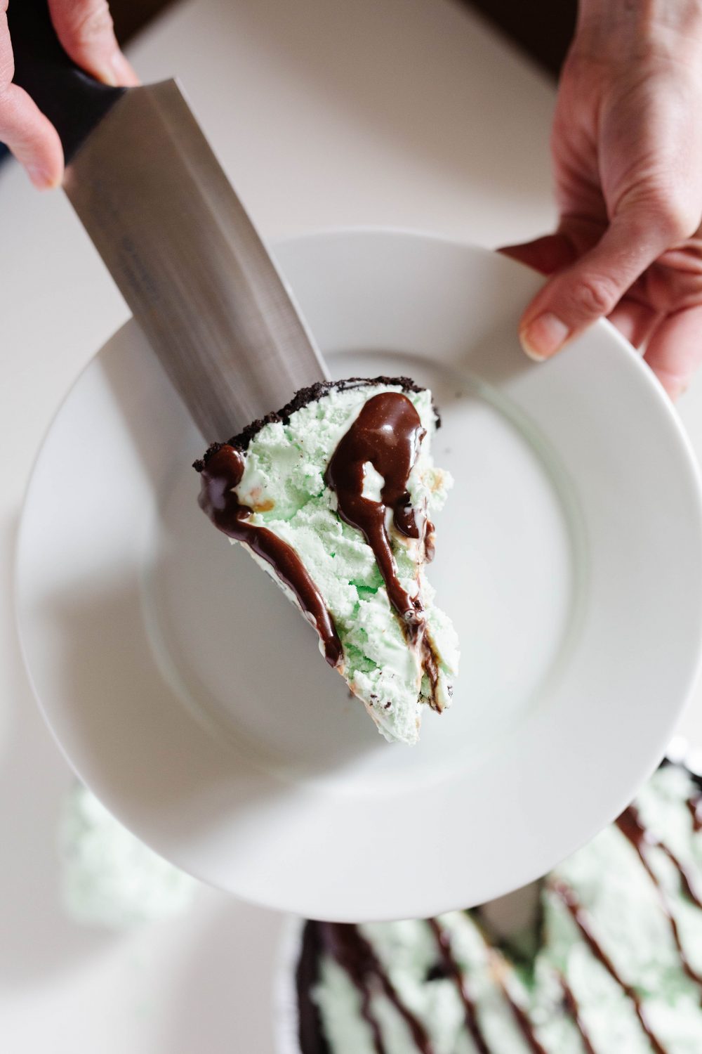 mint chocolate chip pie