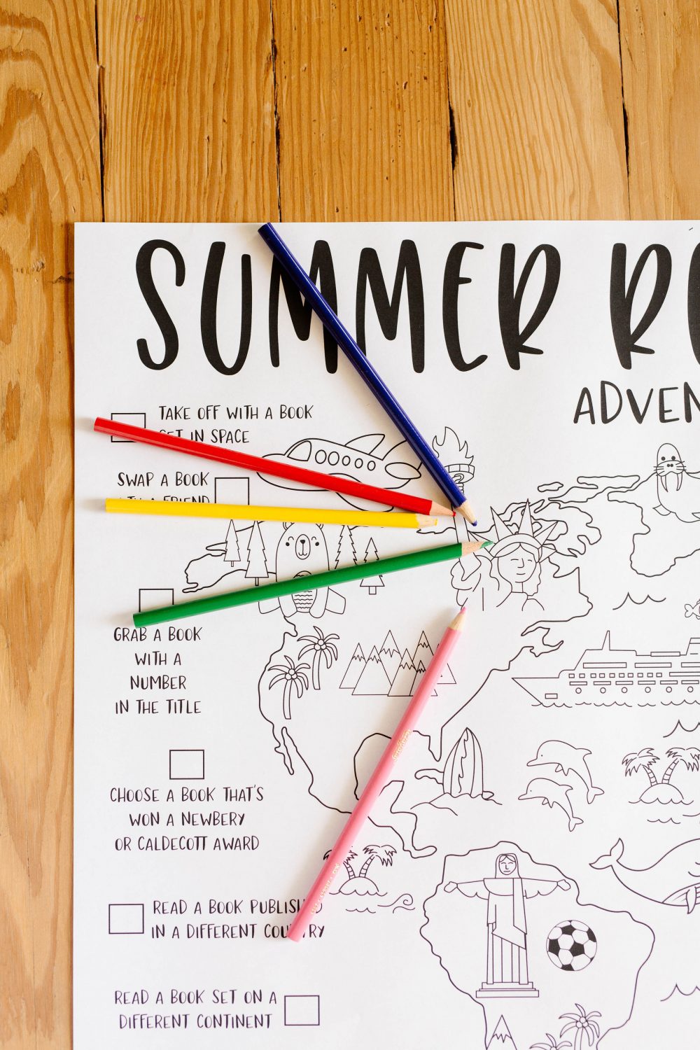 Travel Summer Reading Calendar - Everyday Reading