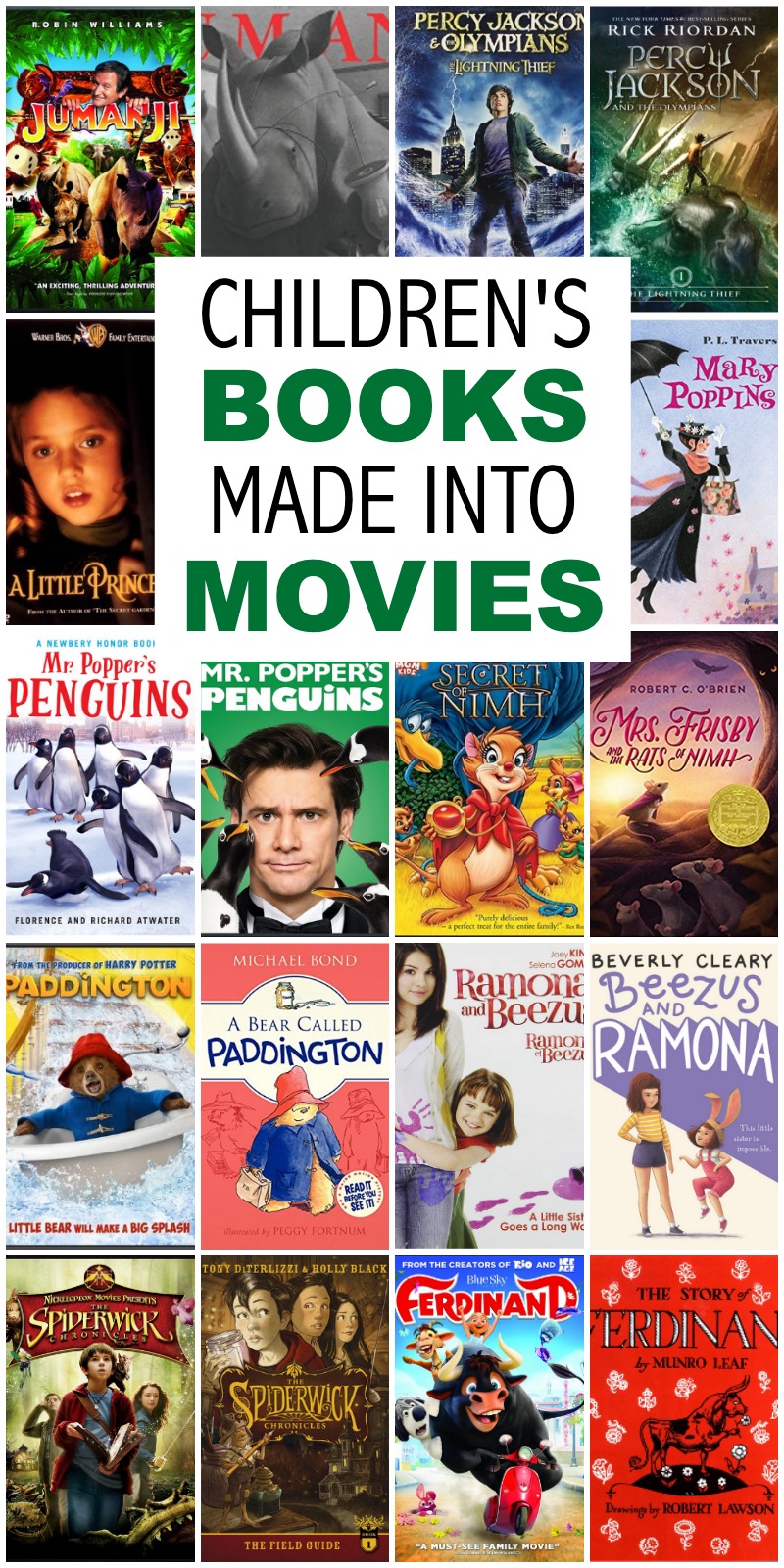 35 Children S Books Made Into Movies Everyday Reading