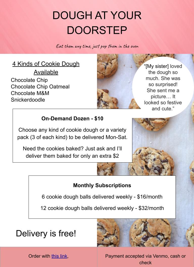 cookie dough business plan