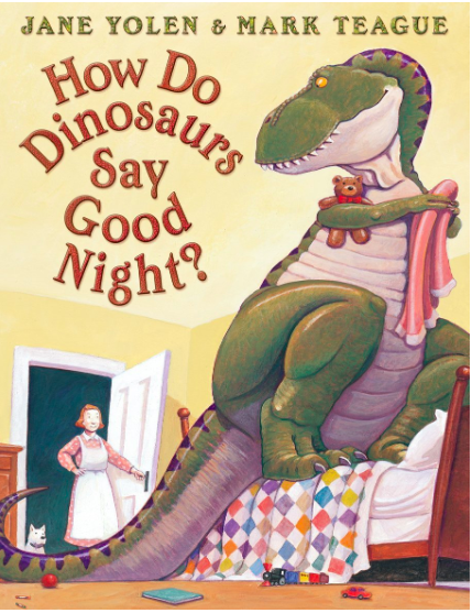 how to dinosaurs say good night book