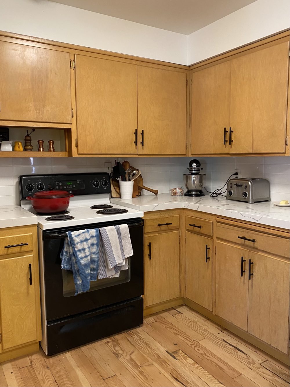 Updating Oak Kitchen Cabinets Before And After 