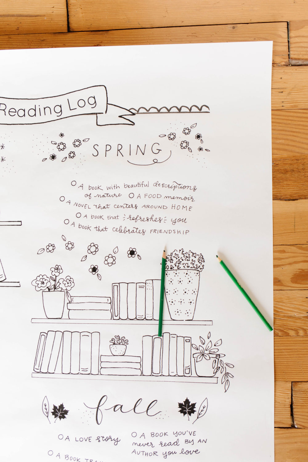 reading log printable