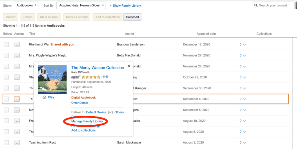 How to use Amazon Family Library Everyday Reading