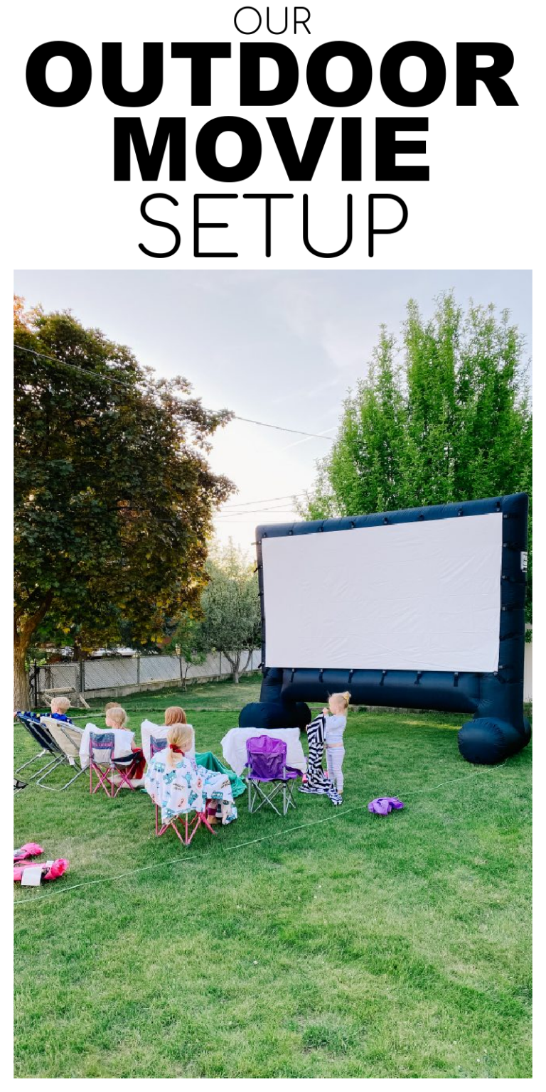 Our Outdoor Movie Setup Everyday Reading