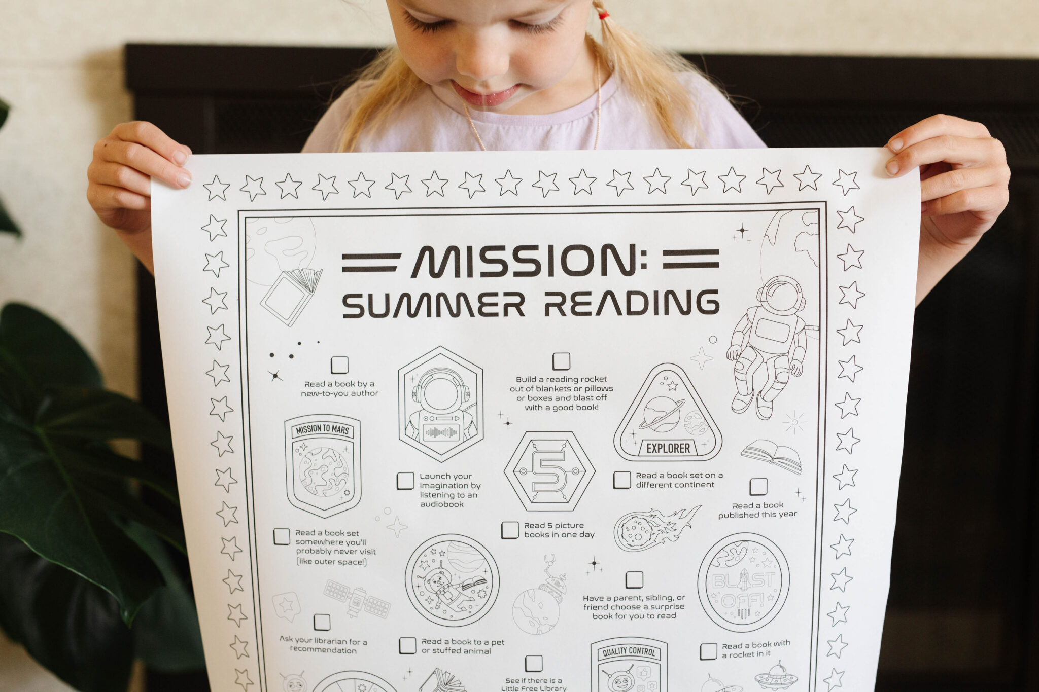 Space Summer Reading Calendar Everyday Reading