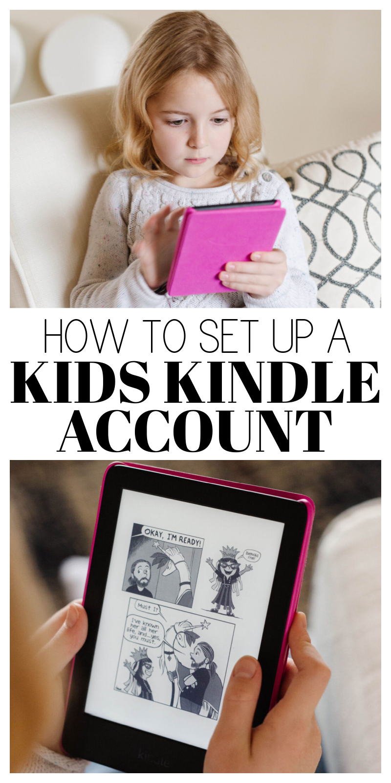 how to change account on kindle fire kid