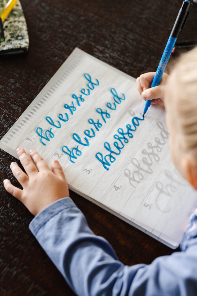 Hand Lettering Examples Children Book The Hand Lettering Workbooks My Girls Love - Everyday Reading