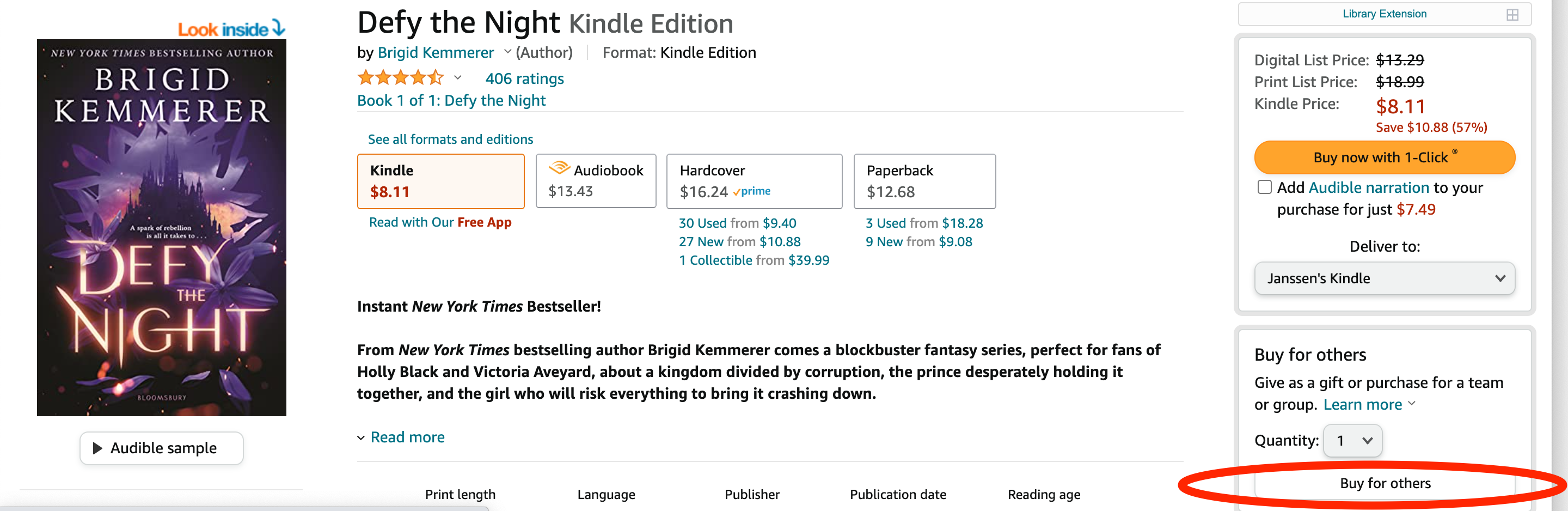 how to gift a kindle book