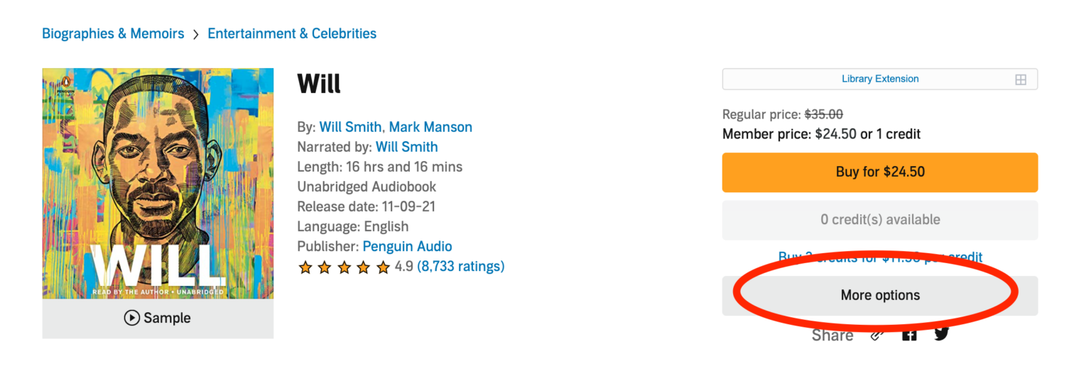 gift an audible book