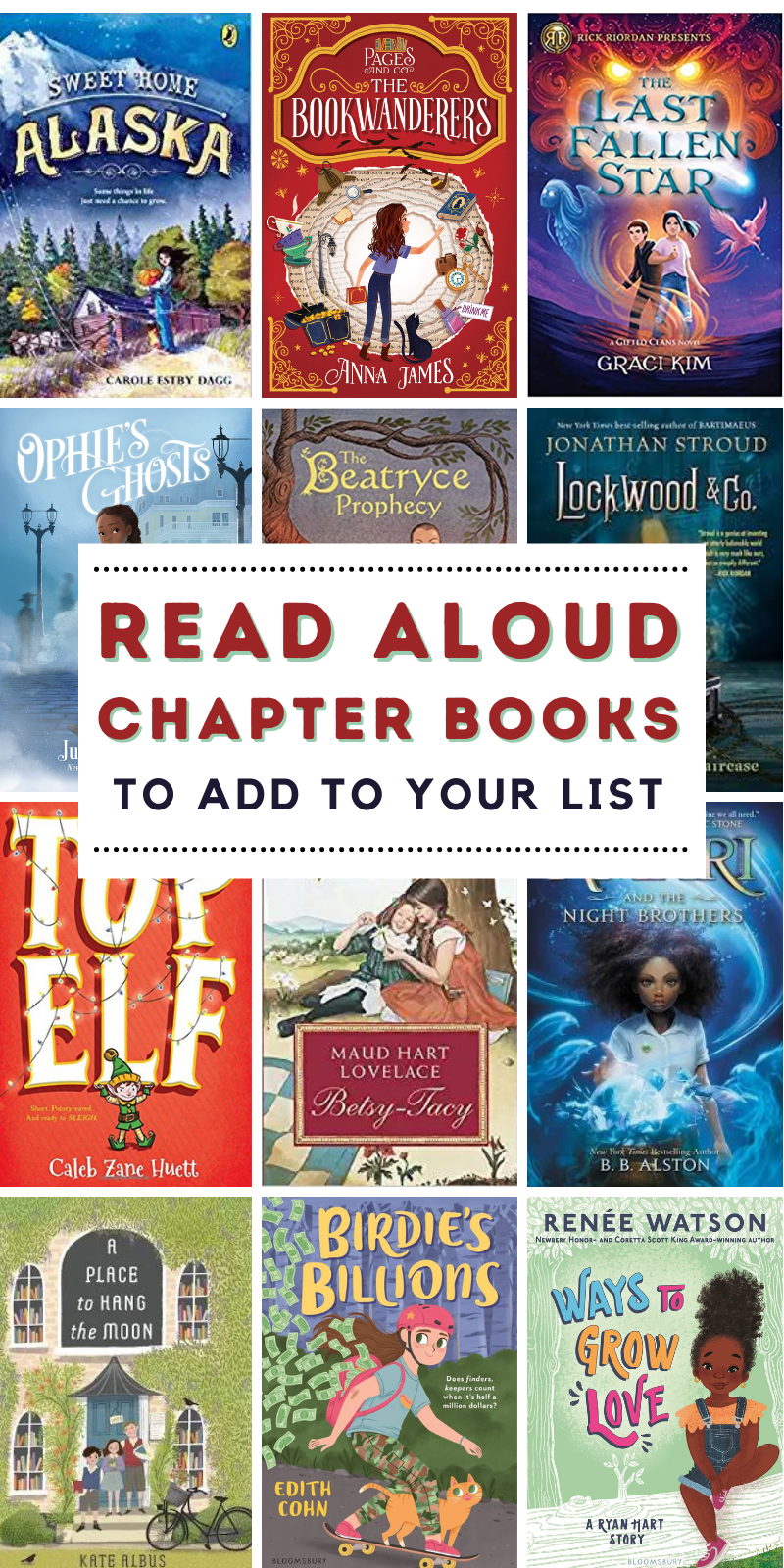 best read aloud chapter books