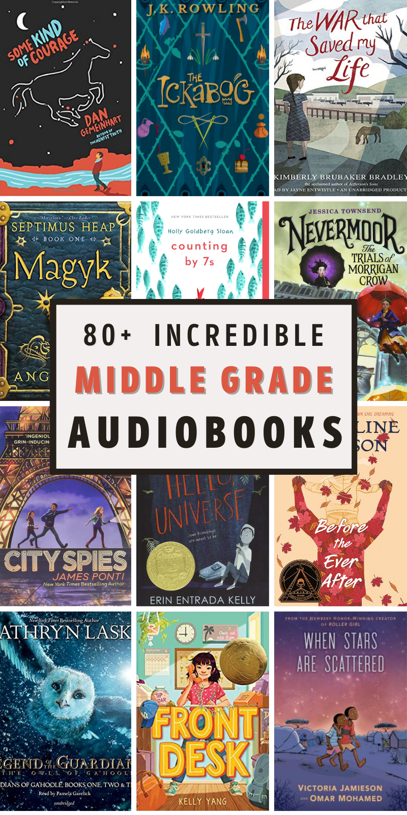 middle grade audiobooks