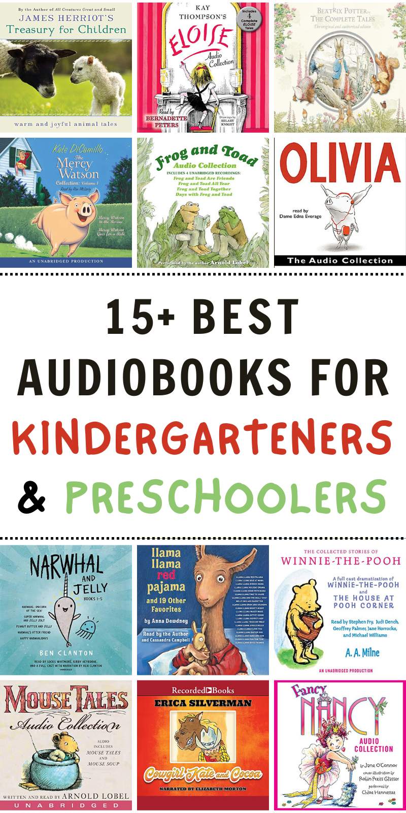 15 Best Audiobooks For Kindergarteners And Preschoolers Everyday Reading