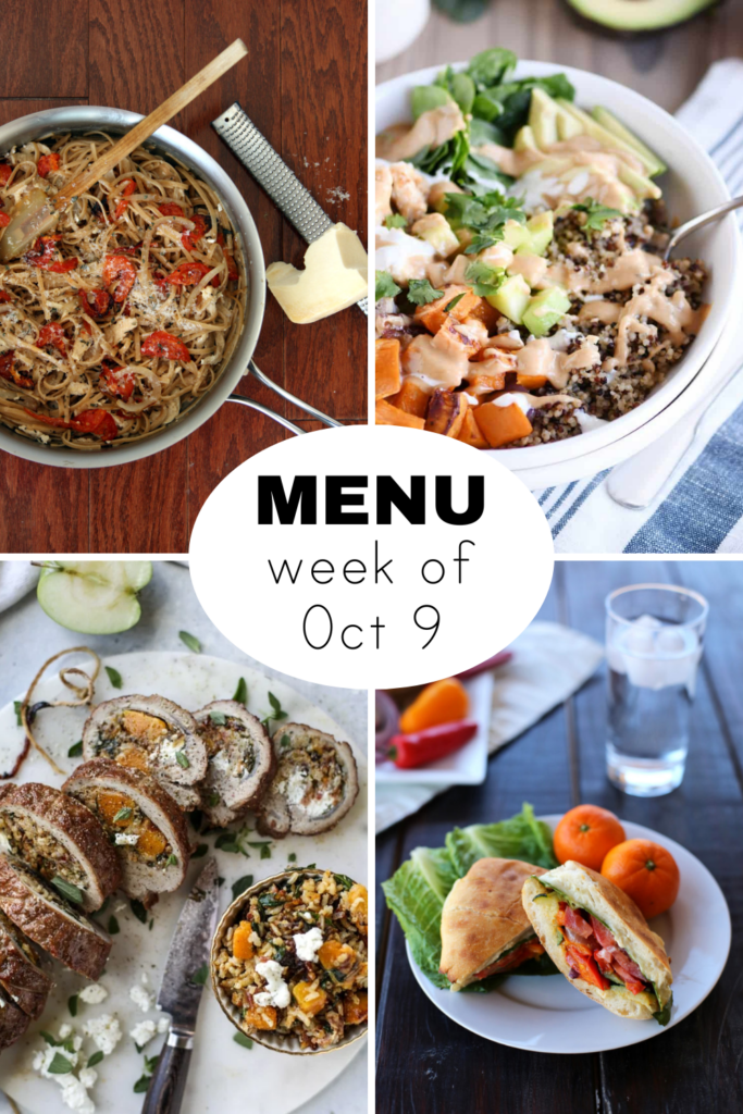 A Weekly October Dinner Menu - Everyday Reading