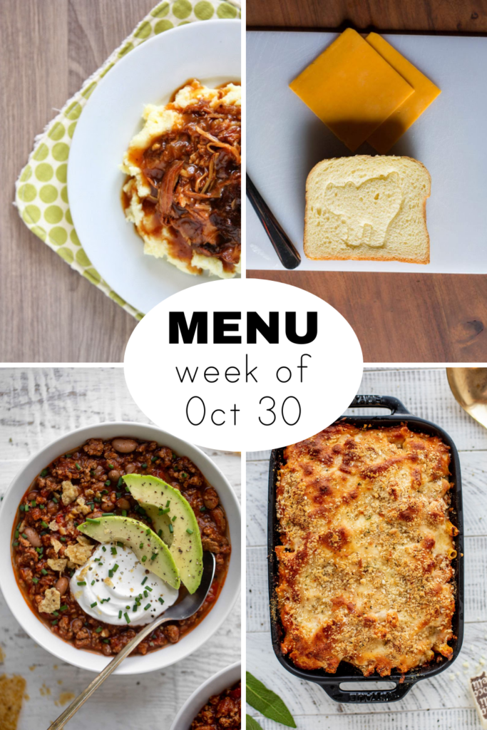A Dinner Menu for Halloween Week - Everyday Reading