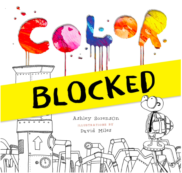 color blocked book