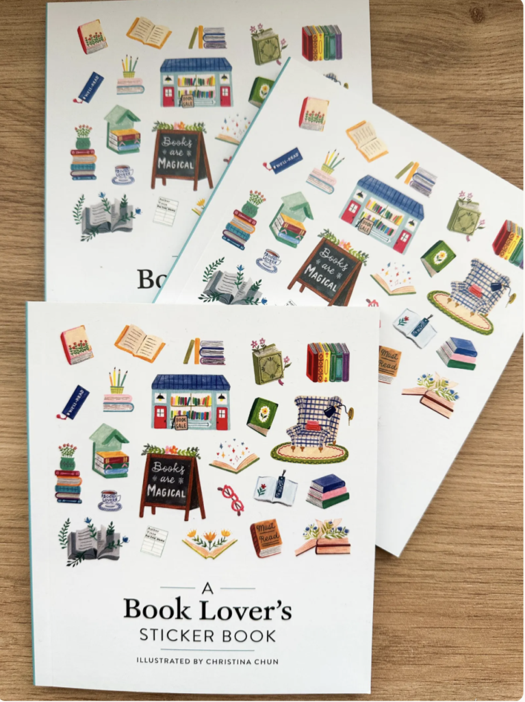 book lovers sticker book