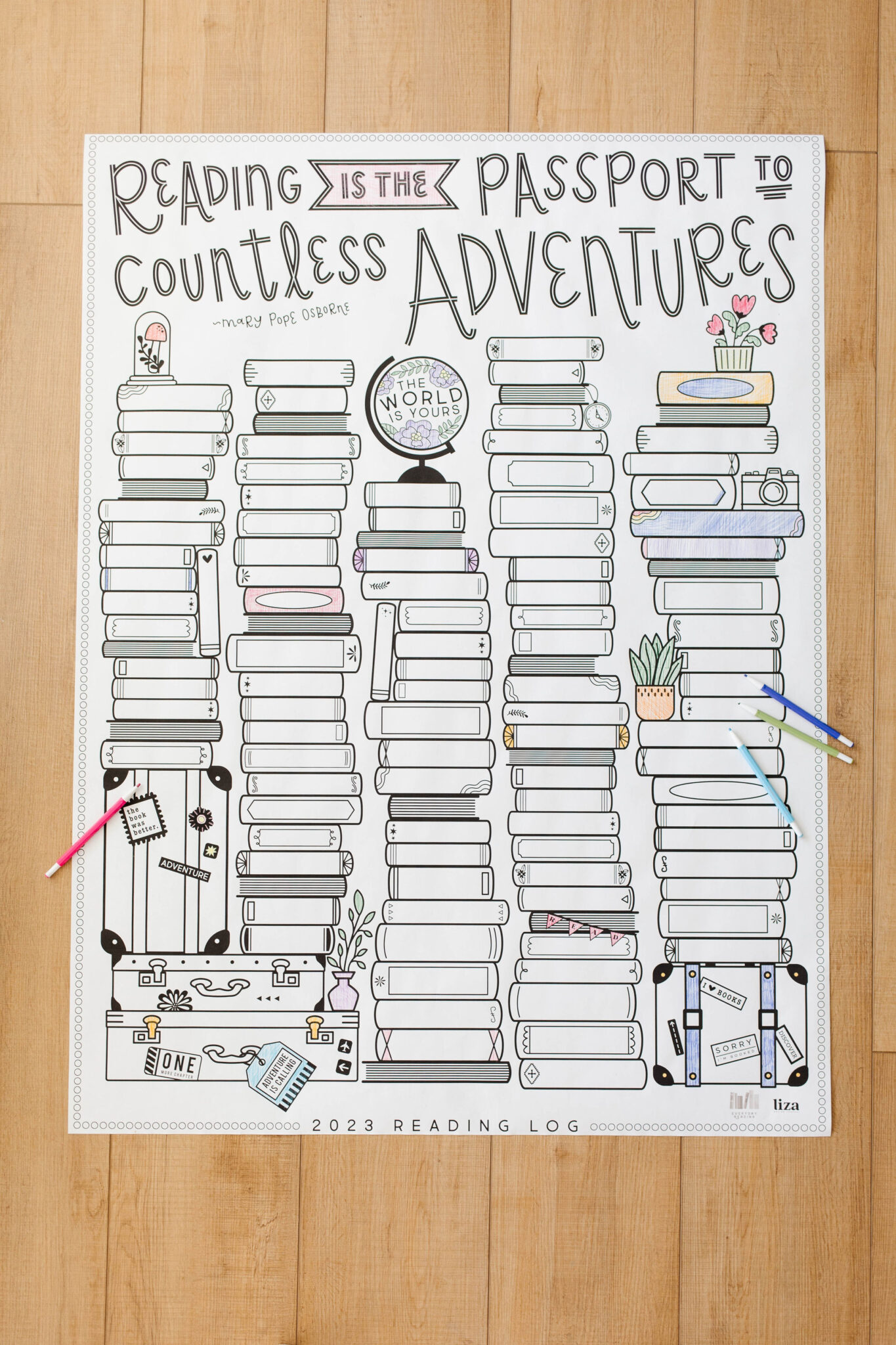 The 2023 Printable Reading Log Everyday Reading