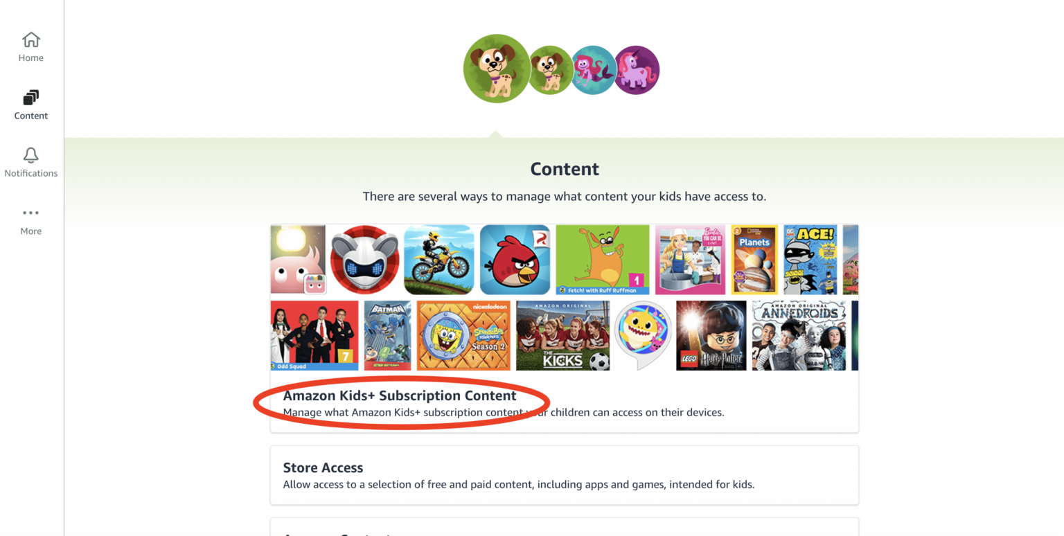 how to remove books from amazon kids+