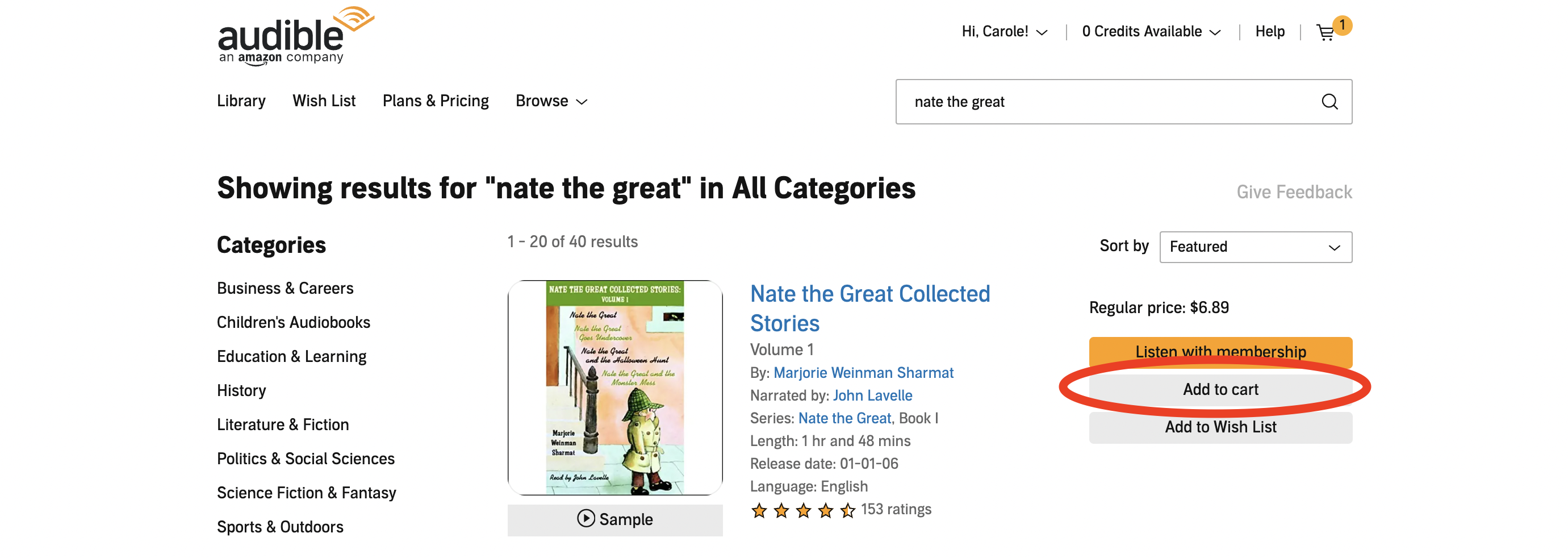 How do i purchase credits best sale on audible