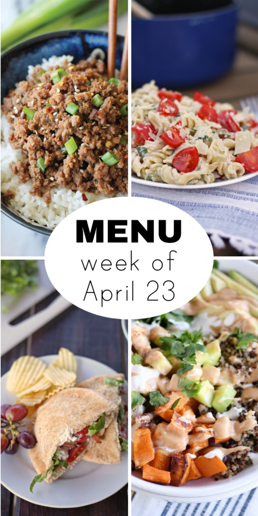 A Dinner Menu for Mid April - Everyday Reading