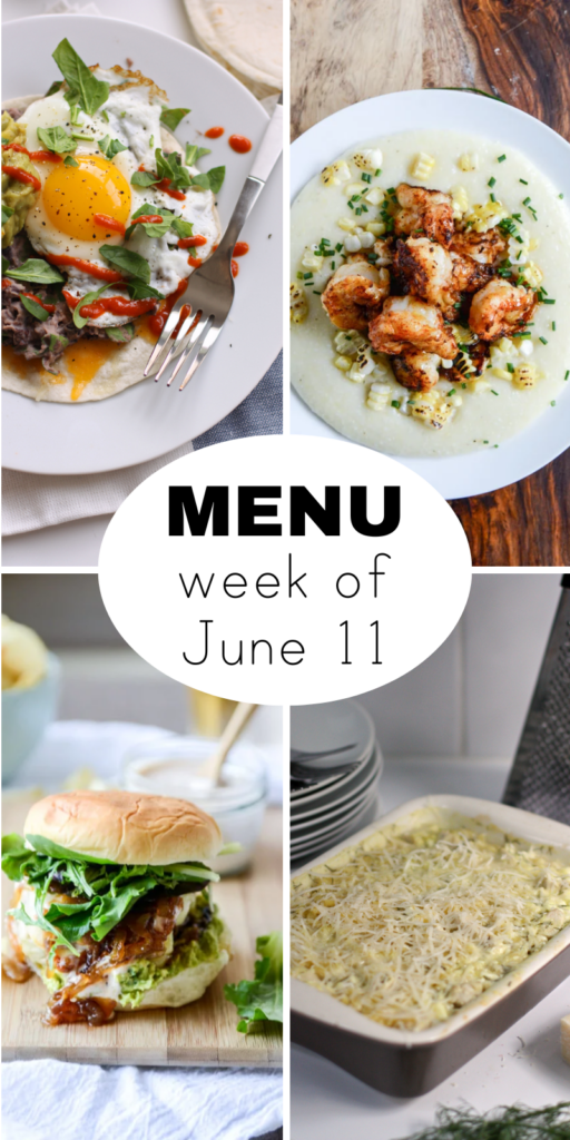 A Weekly June Dinner Menu - Everyday Reading