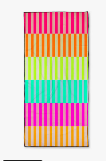 geometry beach towel