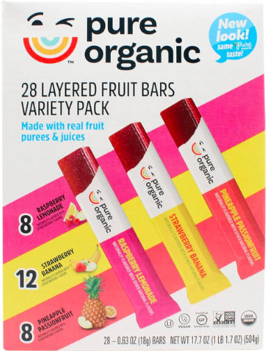pure organic fruit bars