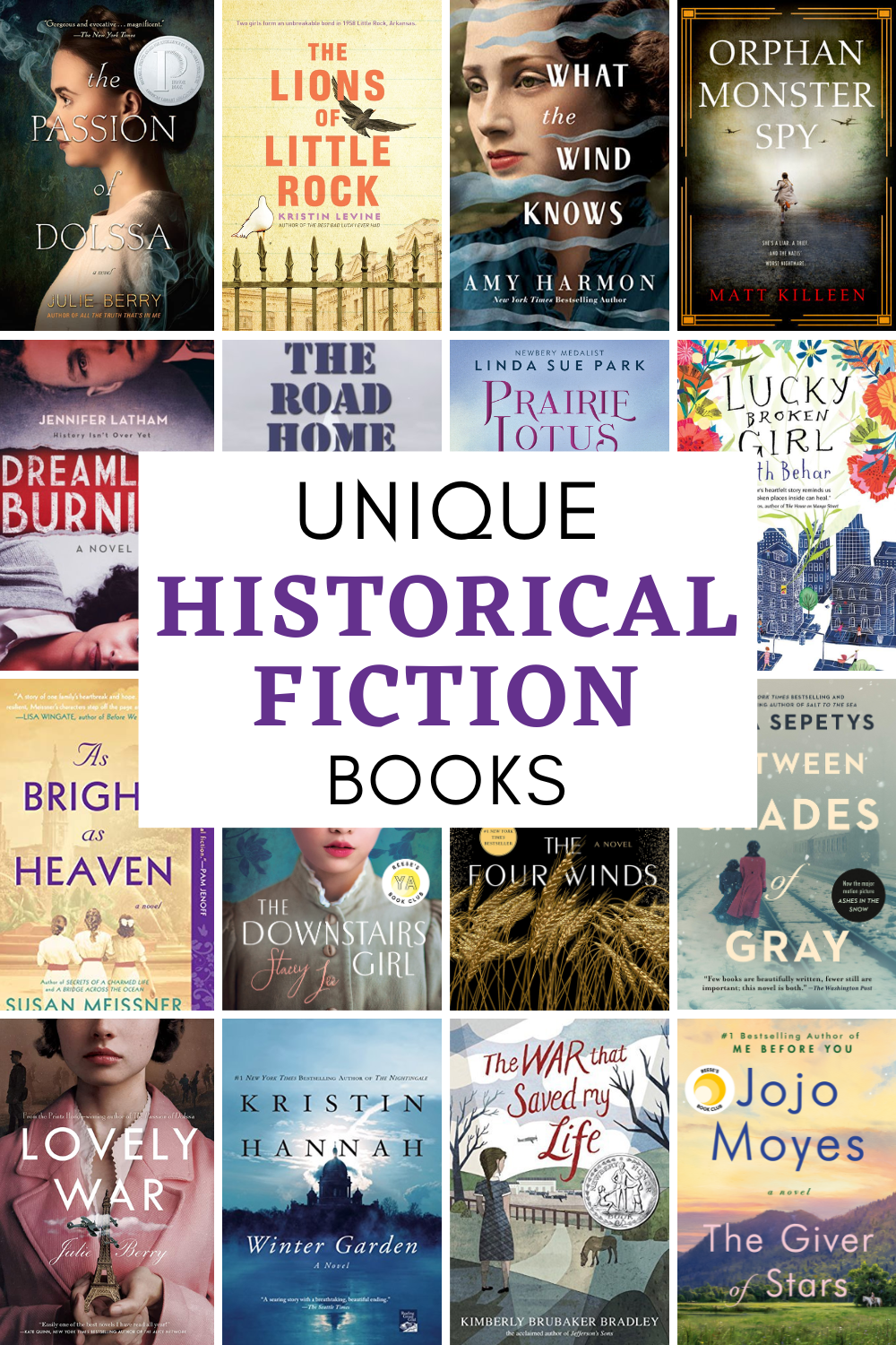 25+ Unique Historical Fiction Books - Everyday Reading