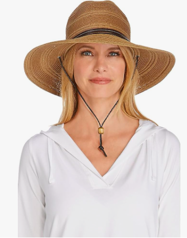 wide brimmed hat