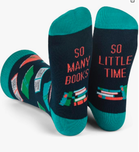 reading themed socks