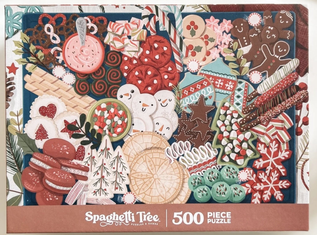 puzzle of christmas cookies