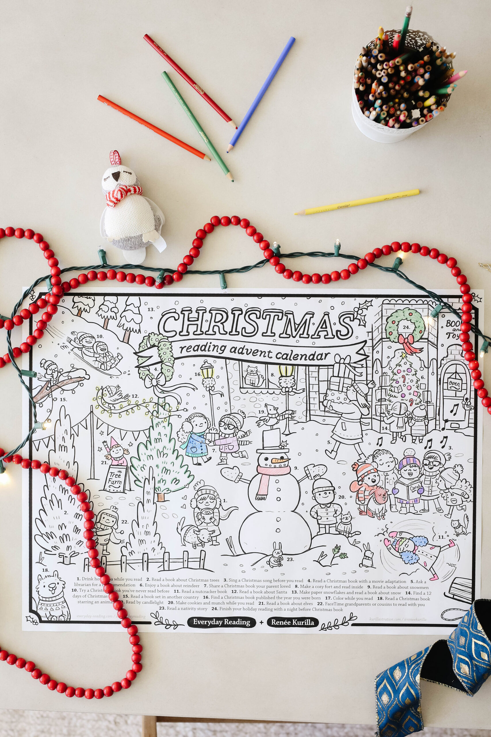 advent coloring pages printable