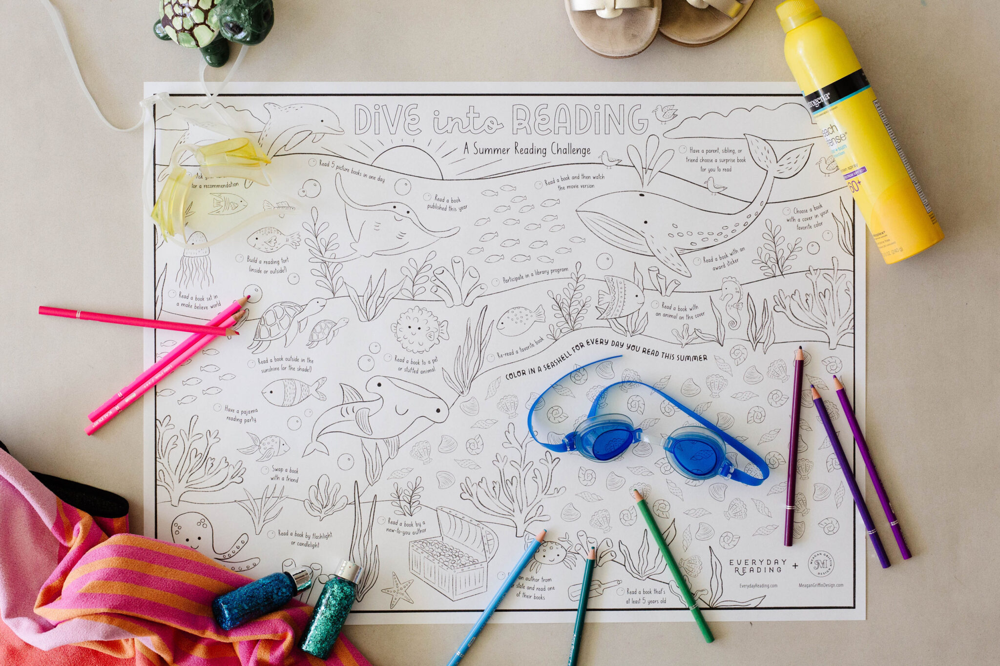 The Dive Into Reading Summer Reading Chart Everyday Reading