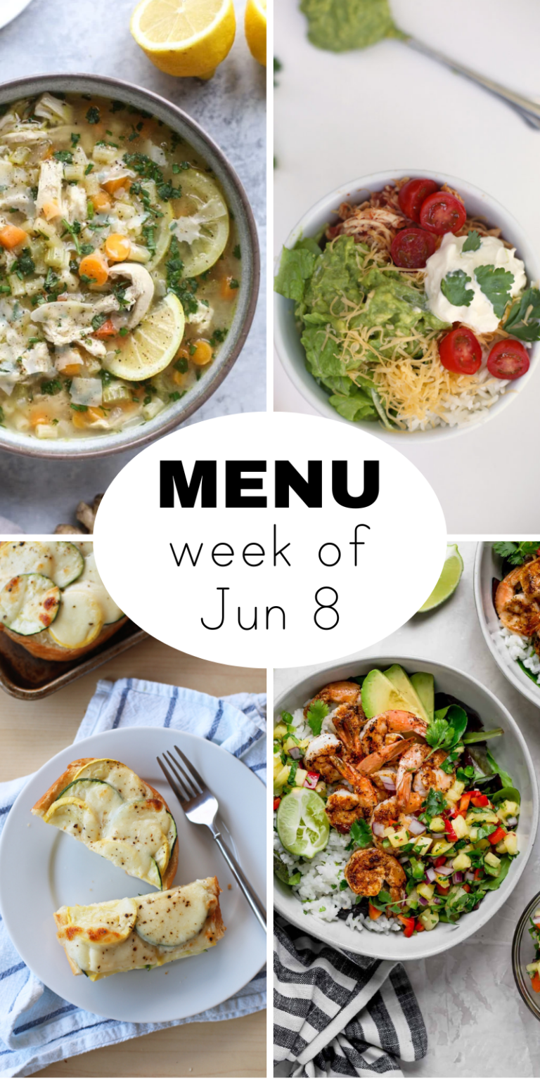 A Weekly Summer Dinner Menu for June