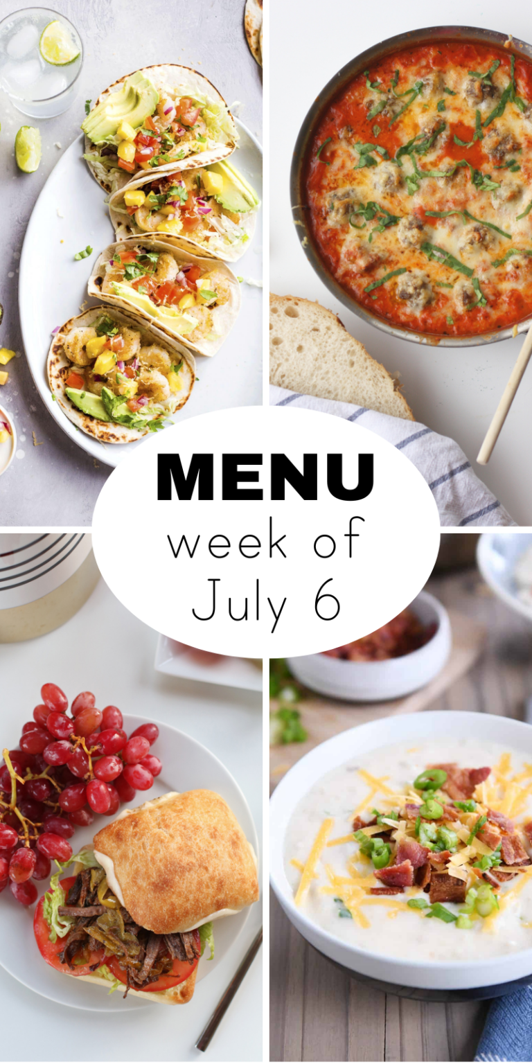 A Week of Summer Dinners for July