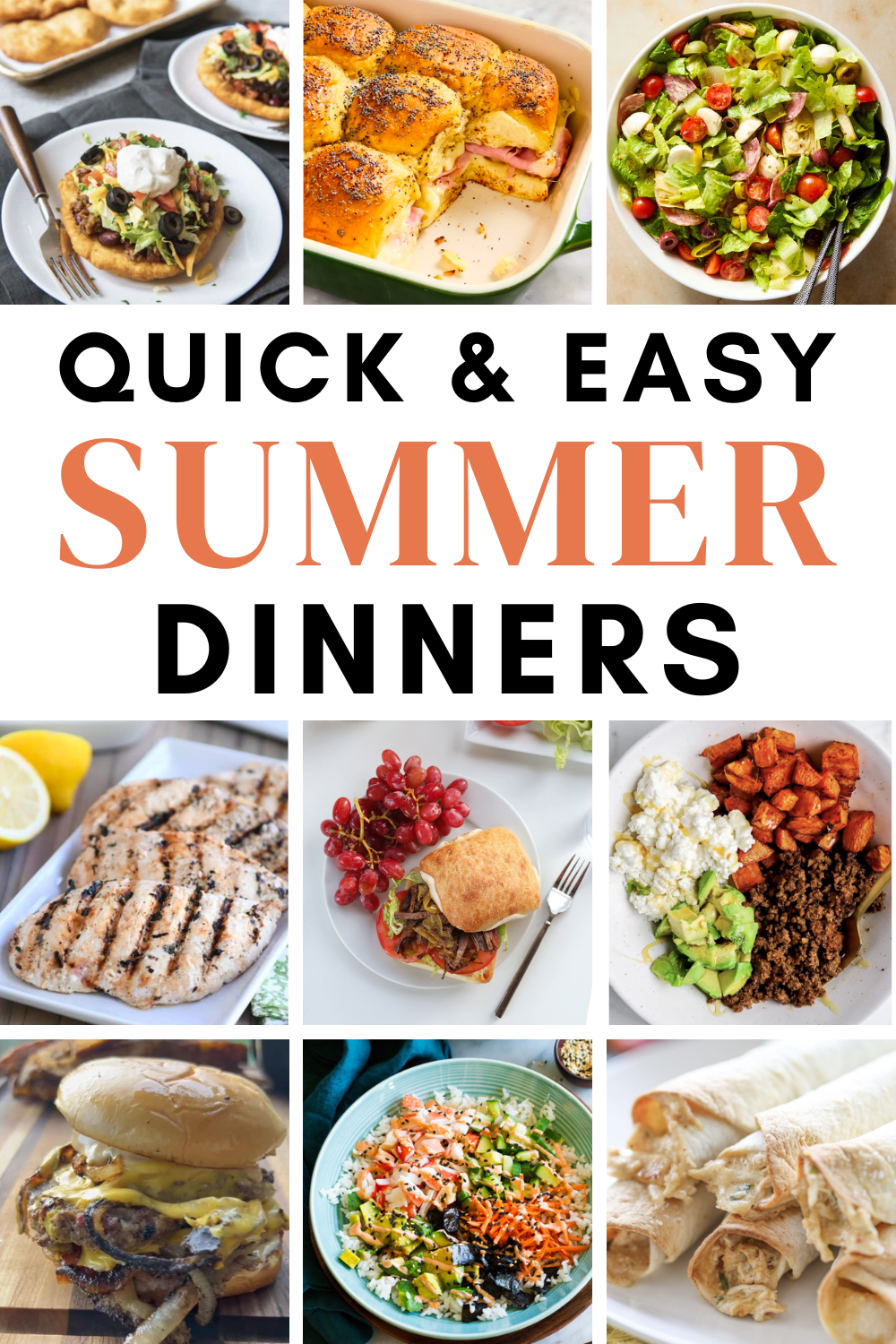 My Favorite Easy Summer Dinner Ideas