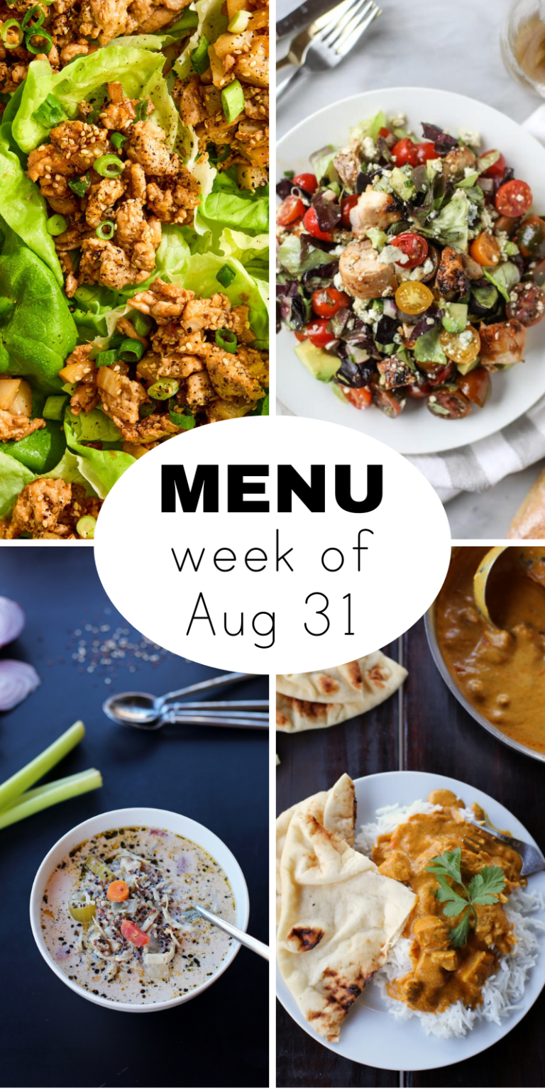 A Weekly Dinner Menu for a Labor Day Weekend (+ snacks)