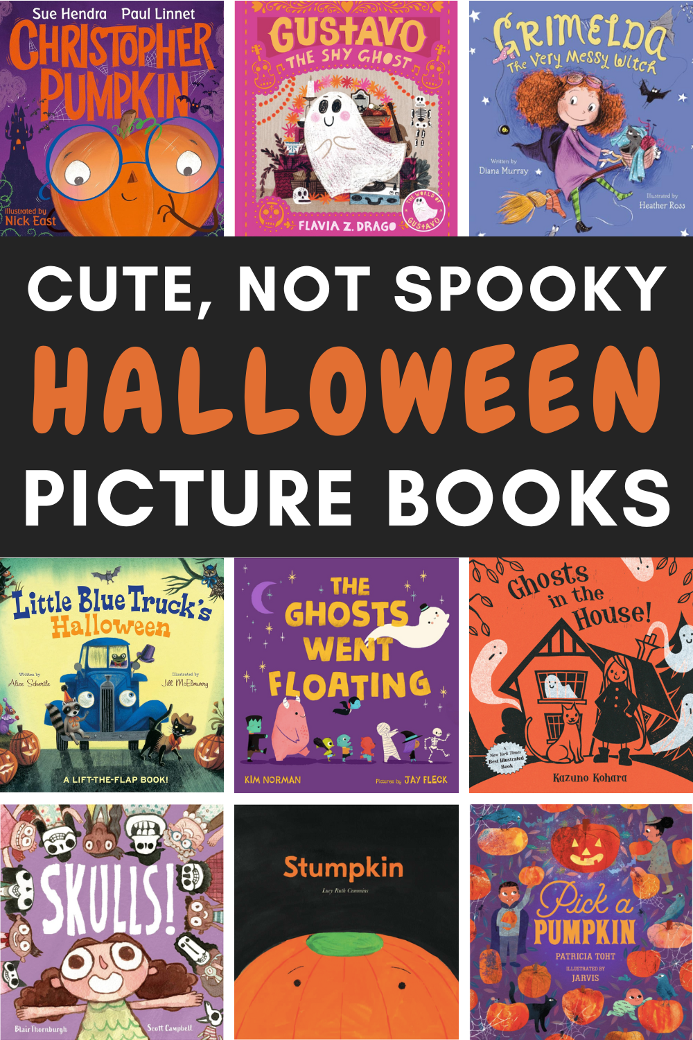cute not spooky halloween picture books