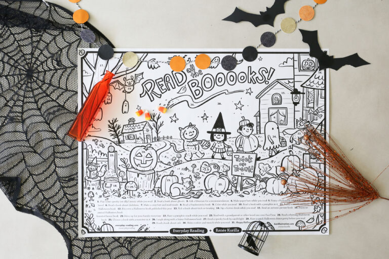 A FREE Halloween Coloring Sheet Calendar