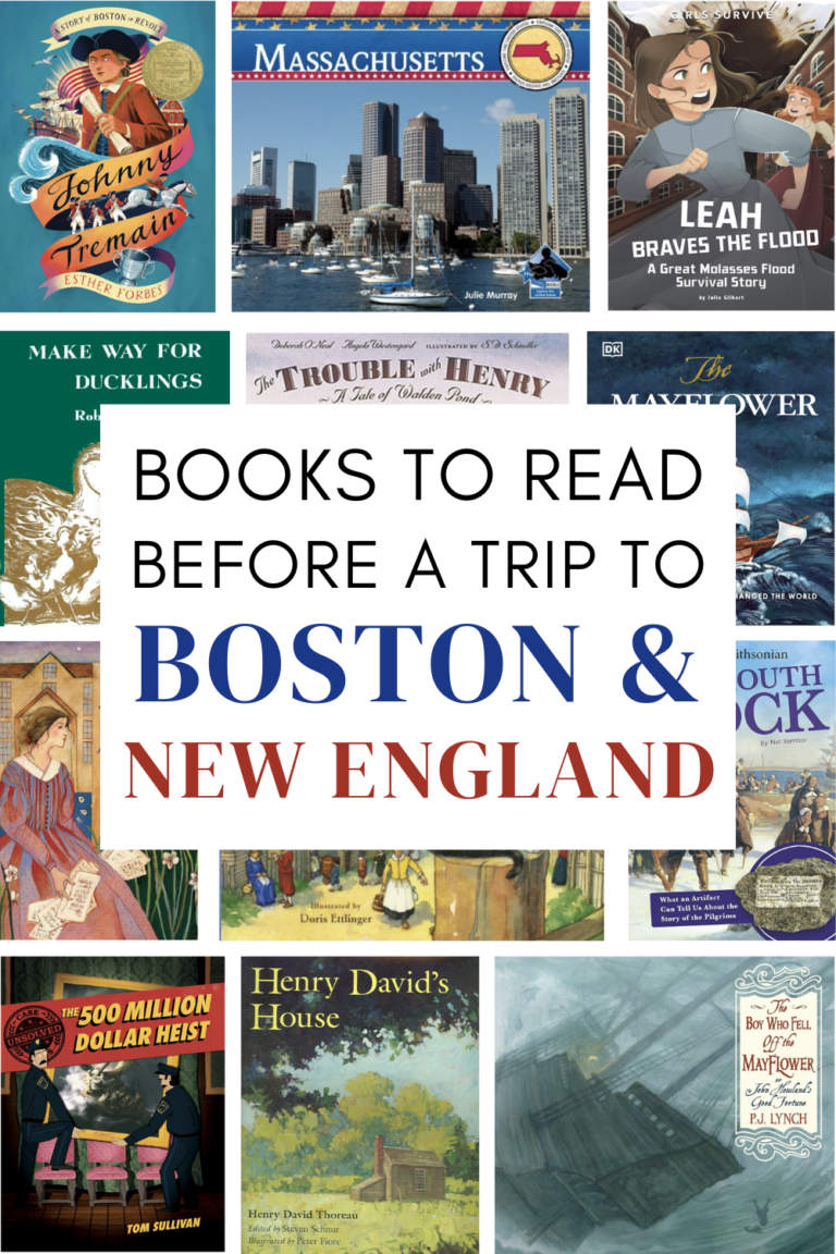 The books our family read before our Boston & New England trip